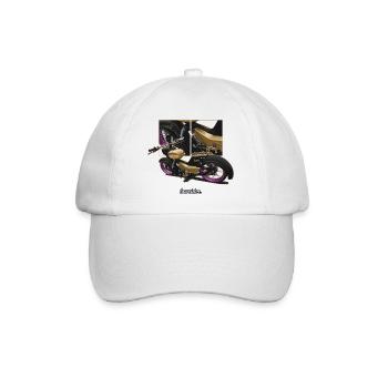 Star (gold) // Illustration - Baseball Cap - white/white - Front