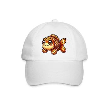 Bande dessinée Poisson Rouge - Casquette classique - blanc/blanc - Devant