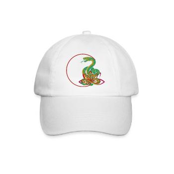 Serpent de vie - Casquette classique - blanc/blanc - Devant