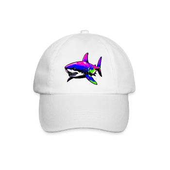 Shark - Baseball Cap - white/white - Front