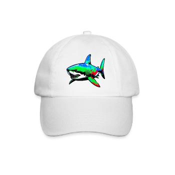 Requin - Casquette classique - blanc/blanc - Devant