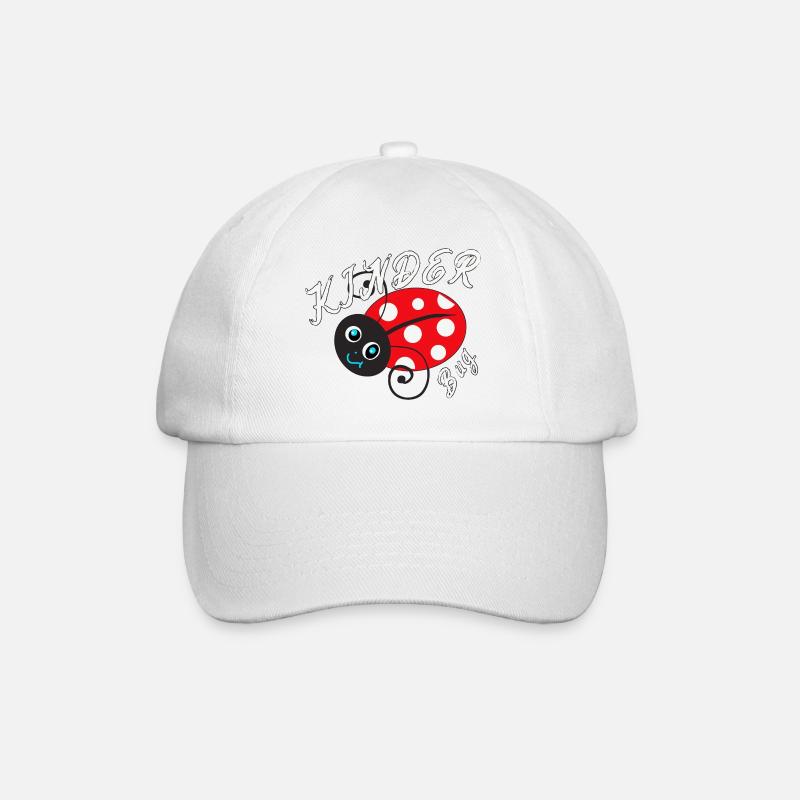 Enfants Bug Drôle Mignon Coccinelle Chambre d’enfant - Casquette classique - blanc/blanc