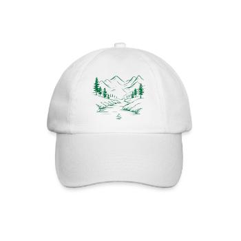 Montagnes - Casquette classique - blanc/blanc - Devant