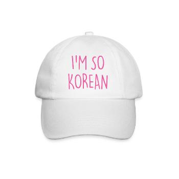 JE SUIS TELLEMENT CORÉEN CORÉEN - Casquette classique - blanc/blanc - Devant