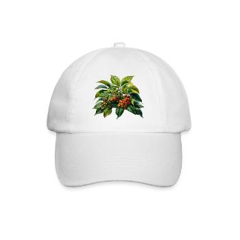 Coffee Plant Barista Coffee Drinking - Baseball Cap - white/white - Front