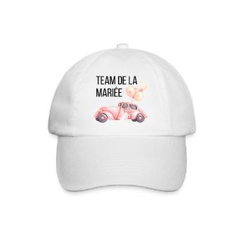 Bride's Team - Wedding Car - Baseball Cap - white/white - Front
