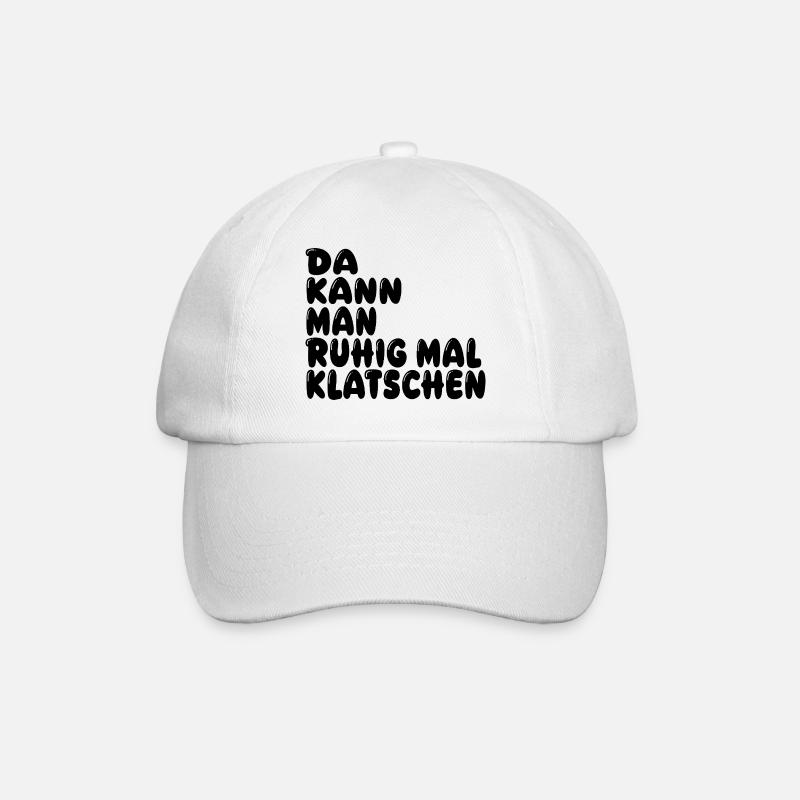 Klatschen - Baseballkappe - Weiß/Weiß