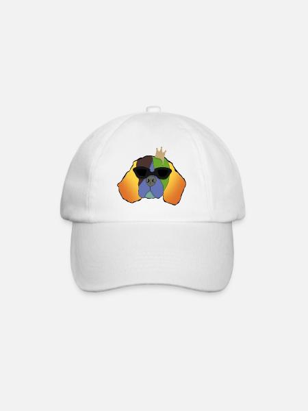 King Einstein - Baseballkappe - Weiß/Weiß