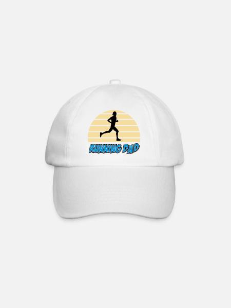 Running dad - Casquette classique - blanc/blanc
