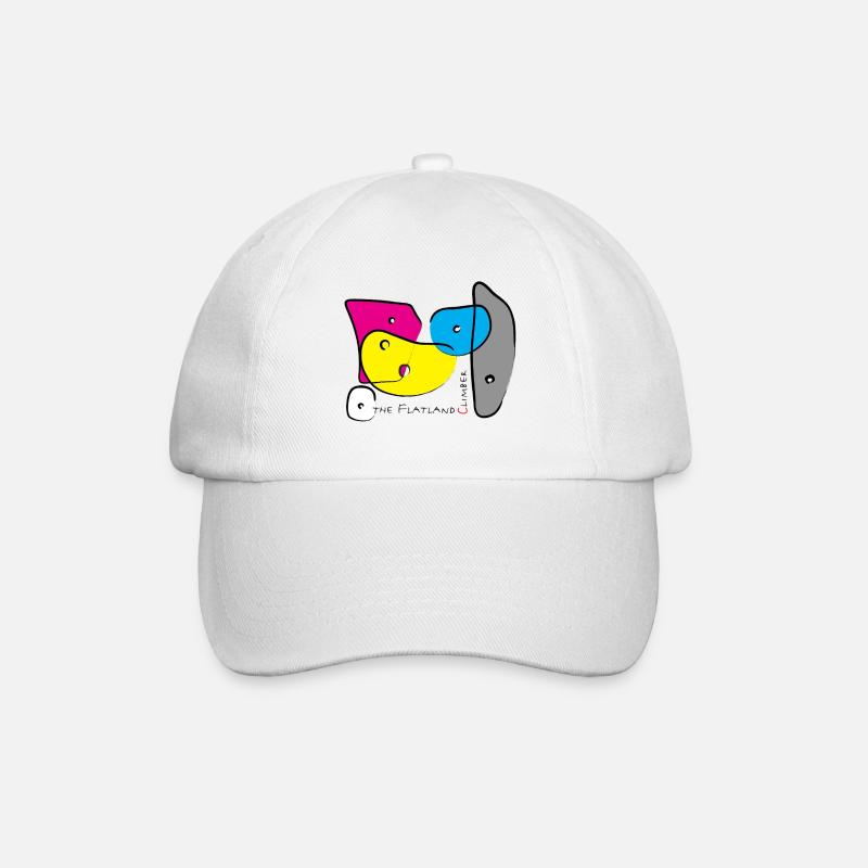 Bouldergriffe Farbe 3 - Baseballkappe - Weiß/Weiß