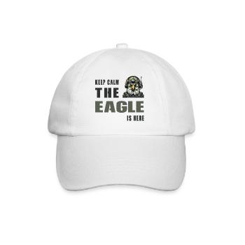 Keep Calm – The Eagle Is Here - Baseball Cap - white/white - Front