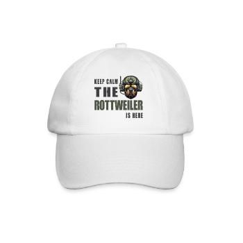 Rottweiler – Conception Keep Calm - Casquette classique - blanc/blanc - Devant