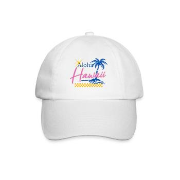 Aloha - Hawaii - USA - United States of America - Baseball Cap - white/white - Front