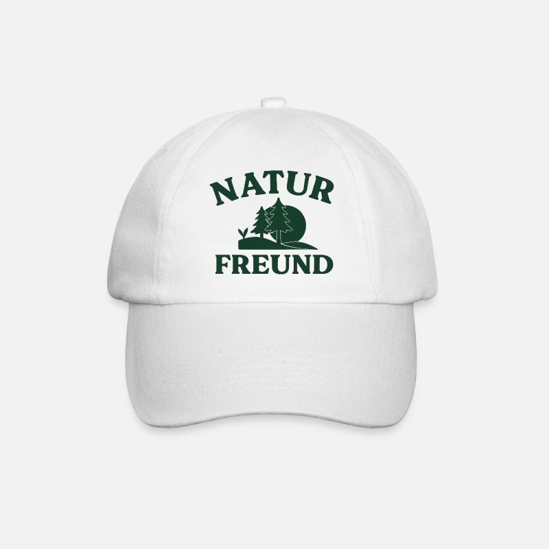Nature lover - Baseball Cap - white/white