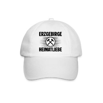 Erzgebirge Heimatliebe - Baseballkappe - Weiß/Weiß - Vorne
