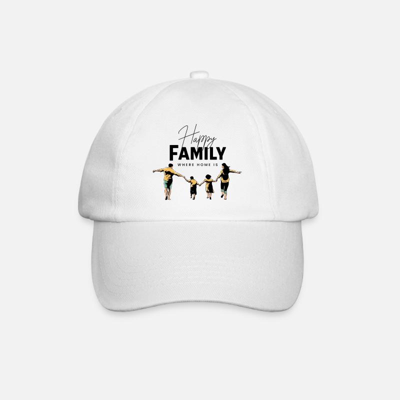 Familie - Baseballkappe - Weiß/Weiß