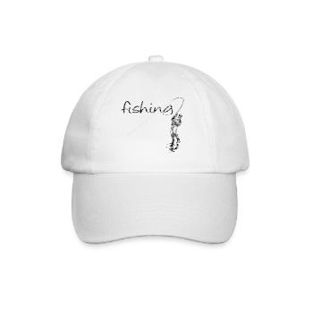 Fly fishing - Baseballkappe - Weiß/Weiß - Vorne
