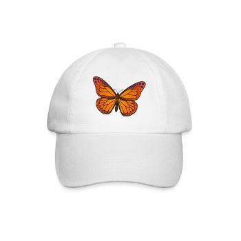 Vivid Butterfly Wings Illustration - Baseball Cap - white/white - Front
