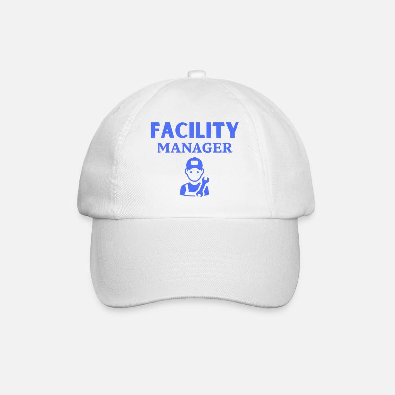 Facility Manager - Baseballkappe - Weiß/Weiß