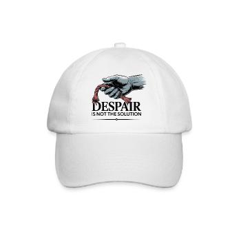 Resilient Hand Holding Frayed Rope - Baseball Cap - white/white - Front
