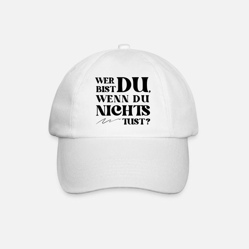 Qui êtes-vous Déclaration rétro - Casquette classique - blanc/blanc