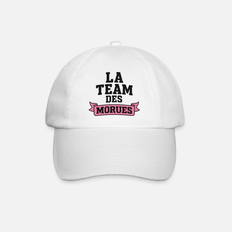 La Team Des Morues - Casquette classique - blanc/blanc