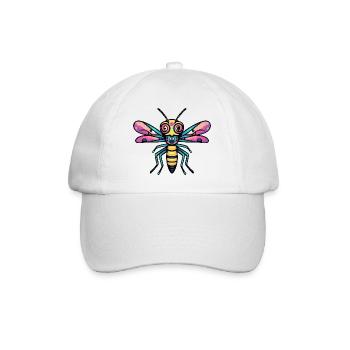 Libellule Halloween Bande dessinée drôle - Casquette classique - blanc/blanc - Devant
