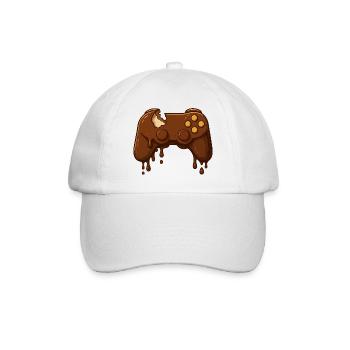Chocolate Gamepad Drops - Baseball Cap - white/white - Front