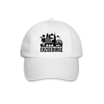 Silhouette typique des Monts Métallifères - Casquette classique - blanc/blanc - Devant