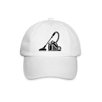Vacuum Cleaner Symbol Cleaning Company - Baseball Cap - white/white - Front