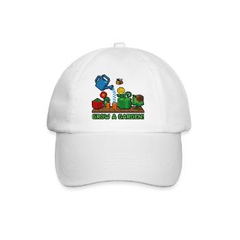 Pixel Garden: Plant and Grow - Baseball Cap - white/white - Front