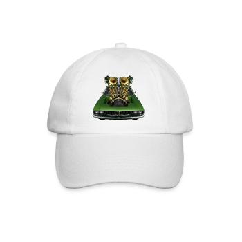 BRASS BAND – Ton & Bild - Baseballkappe - Weiß/Weiß - Vorne