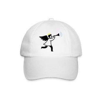 Angel with trumpet - Baseball Cap - white/white - Front