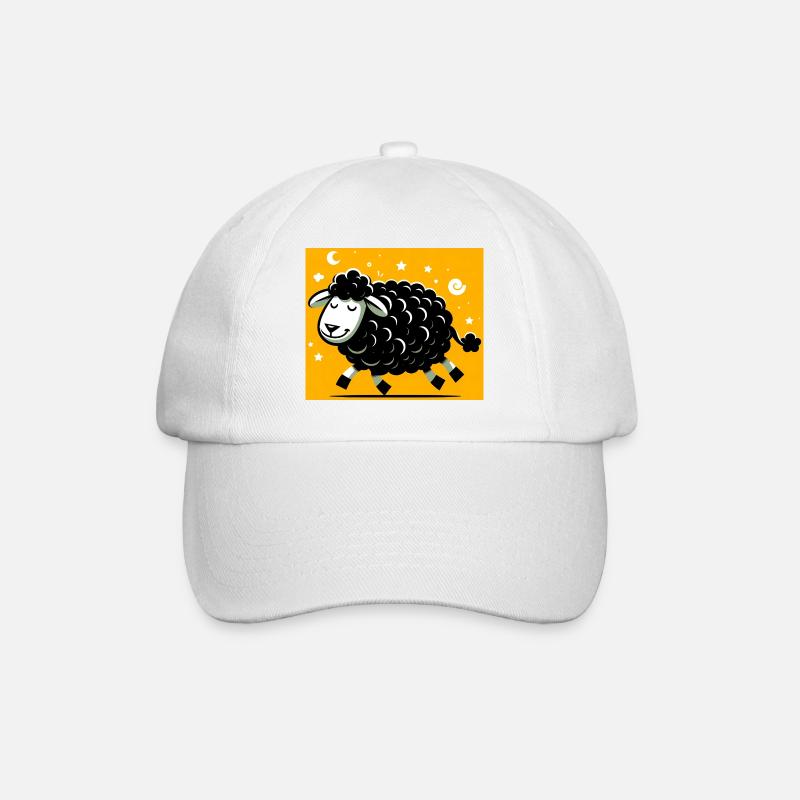 Black Sheep - Baseball Cap - white/white