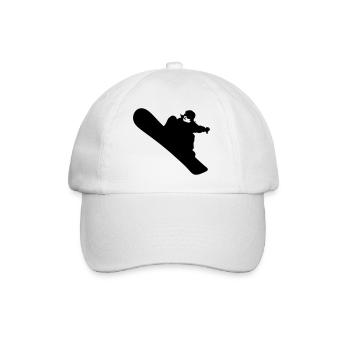 Planche à neige - Casquette classique - blanc/blanc - Devant