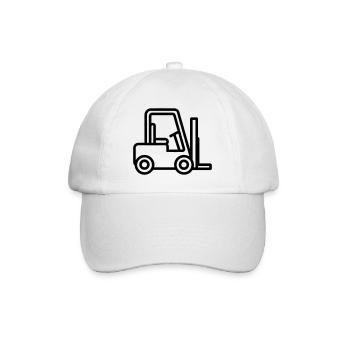 Gabelstapler - Baseballkappe - Weiß/Weiß - Vorne