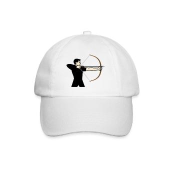 Determined Archer - Baseball Cap - white/white - Front