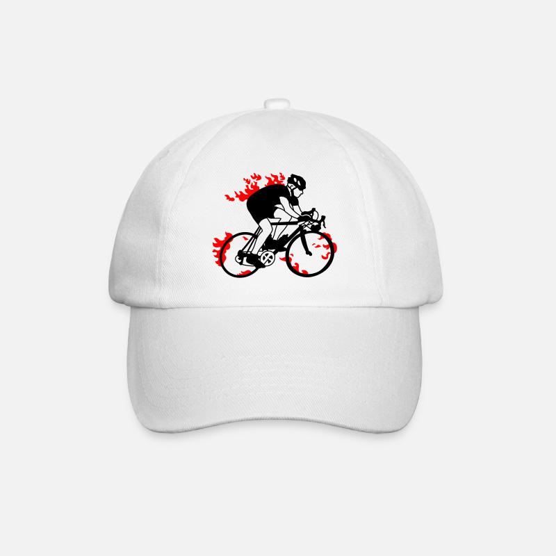 Cyclistes sur route - Casquette classique - blanc/blanc