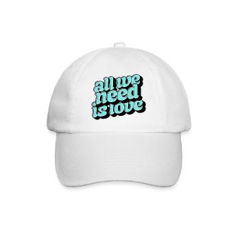 Tout ce dont tu as besoin, c’est d’aimer Retro - Casquette classique - blanc/blanc - Devant