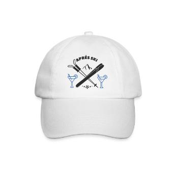 Après Ski Cocktails Motif - Baseball Cap - white/white - Front