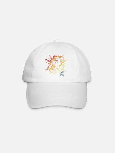 Breakdancer dessinant vintage - Casquette classique - blanc/blanc
