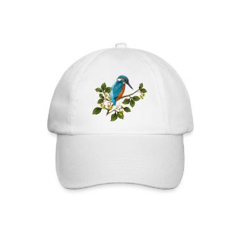 Bunter Vogel - Baseballkappe - Weiß/Weiß - Vorne