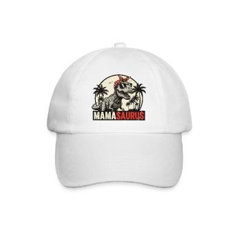 Mamasaurus – Un design T-Rex cool pour les mamans - Casquette classique - blanc/blanc - Devant