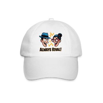 Immer rivalisierendes Duo - Baseballkappe - Weiß/Weiß - Vorne