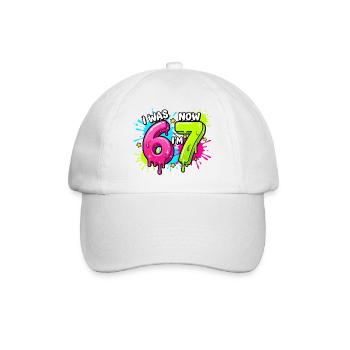 J’avais 6 ans, maintenant j’ai 7 ans et j’ai un design d’âge de 7 ans - Casquette classique - blanc/blanc - Devant