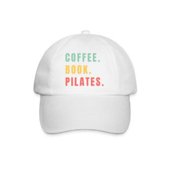 PILATES DE LIVRES DE CAFÉ - Casquette classique - blanc/blanc - Devant