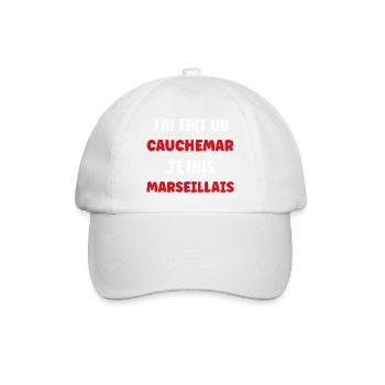 Cauchemar Marseillais - Casquette classique - blanc/blanc - Devant