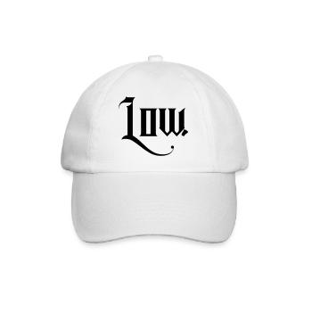 Männer Frauen Tshirt Tuning Car Auto Tief Low 2.0 - Baseballkappe - Weiß/Weiß - Vorne