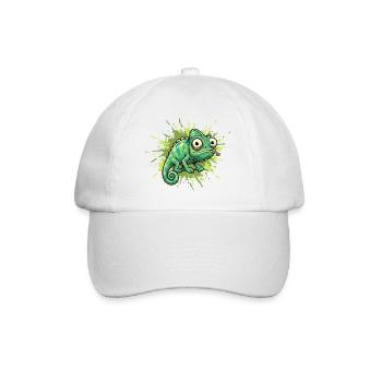 Chameleon Graffiti Spritzer - Baseballkappe - Weiß/Weiß - Vorne