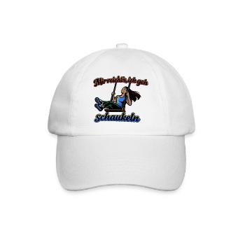 Mir reichts ich geh schaukeln Spruch - Baseballkappe - Weiß/Weiß - Vorne